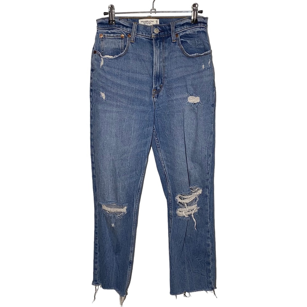Abercrombie Size 28/6R CURVE LOVE The Ankle Straight Ultra‎ High Rise Jeans